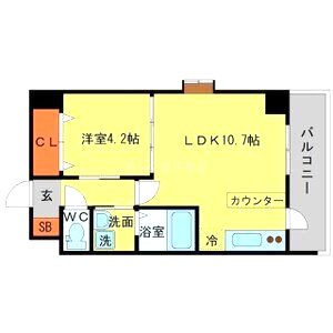 第7アローズ江坂公園の間取り図