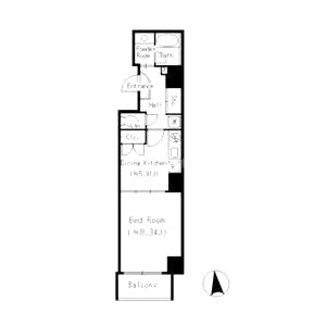 Peridot 内平野町の間取り図