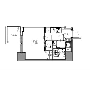 S-RESIDENCE難波大国町Deuxの間取り図