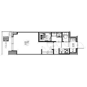 S-RESIDENCE難波大国町Deuxの間取り図