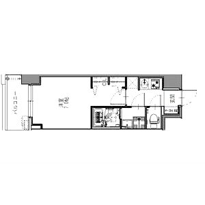 S-RESIDENCE難波大国町Deuxの間取り図