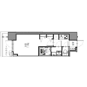 S-RESIDENCE難波大国町Deuxの間取り図
