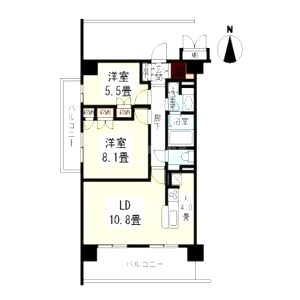 サニープレイス西芦屋 2号館の間取り図