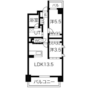 THE MUSE飾磨の間取り図