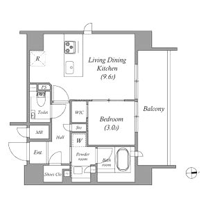 グランソルティア天神の苑の間取り図