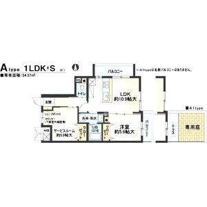 アプリコット長居の間取り図