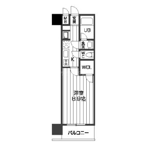 レジディア京町堀の間取り図