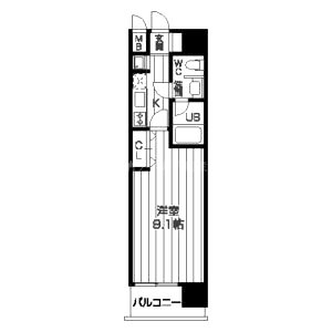 レジディア京町堀の間取り図