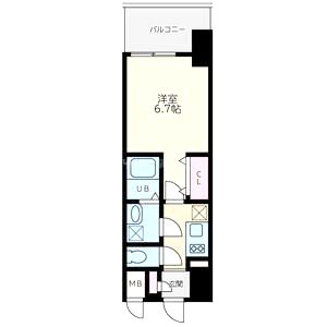 Quintet NAMBA(旧:レジュールアッシュNAMBA)の間取り図