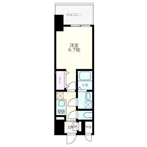 Quintet NAMBA(旧:レジュールアッシュNAMBA)の間取り図