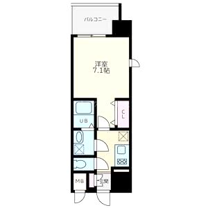 Quintet NAMBA(旧:レジュールアッシュNAMBA)の間取り図