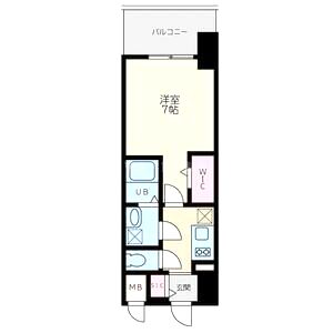 Quintet NAMBA(旧:レジュールアッシュNAMBA)の間取り図