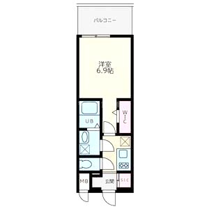 Quintet NAMBA(旧:レジュールアッシュNAMBA)の間取り図