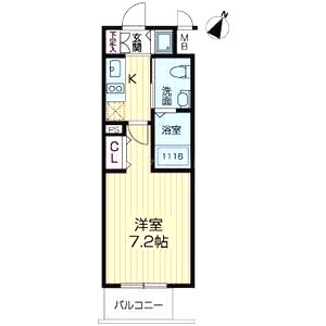 グランルージュ中之島南の間取り図