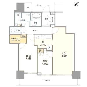 ザ・セントラルマークタワーの間取り図