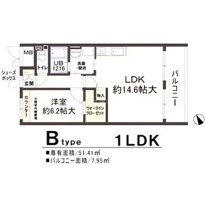 ソレイユ宮前の間取り図