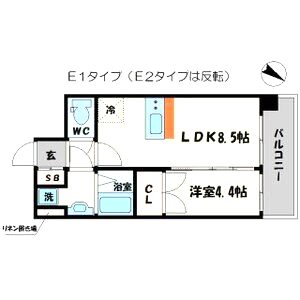 アドバンス大阪ドーム前アヴェニールの間取り図