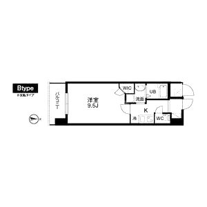 クラウンハイム北心斎橋フラワーコートの間取り図