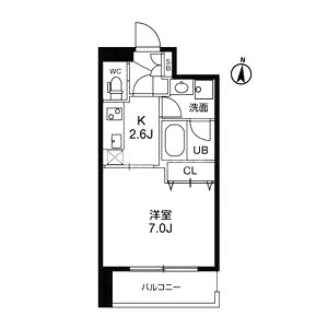 アーバンフラッツ西中島の間取り図