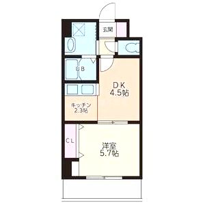 S-FORT江坂Fioreの間取り図