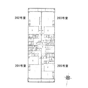 タイズコートクニジマの間取り図