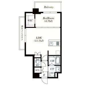 Bris西宮(旧:サムティ西宮Clasia)の間取り図