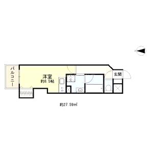 サージュ天王寺の間取り図