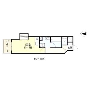 サージュ天王寺の間取り図