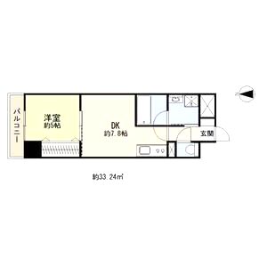 サージュ天王寺の間取り図
