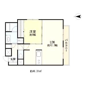 サージュ天王寺の間取り図