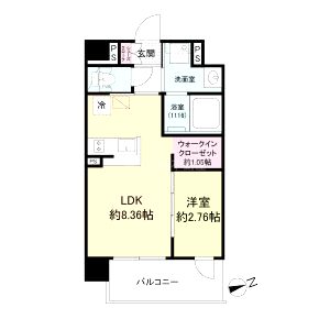 Live Flat塚本新北野の間取り図