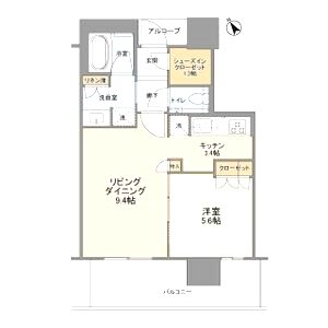 ザ・パークハウス中之島タワーの間取り図
