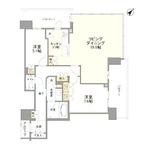 ザ・パークハウス中之島タワーの間取り図