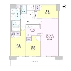 ザ・パークハウス中之島タワーの間取り図