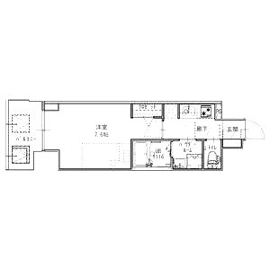 S-RESIDENCE江坂Libleの間取り図