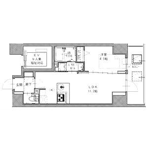 S-RESIDENCE江坂Libleの間取り図