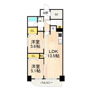マリンガーデンの間取り図