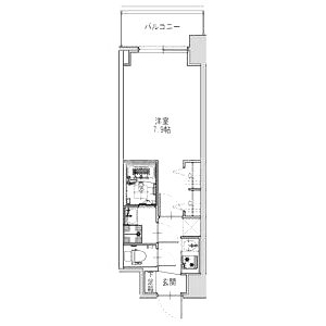 S-RESIDENCE堺筋本町Unoの間取り図