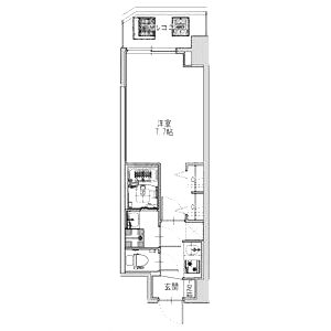S-RESIDENCE堺筋本町Unoの間取り図