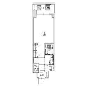 S-RESIDENCE堺筋本町Unoの間取り図