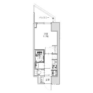 S-RESIDENCE堺筋本町Unoの間取り図
