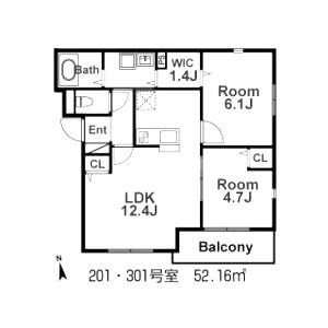 ル・クレール垂水IIの間取り図