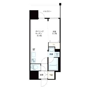 VIVRE高槻(ヴィーヴル)の間取り図