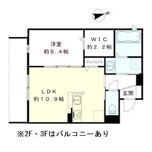CASA FIORIRE 三社の間取り図