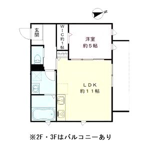 CASA FIORIRE 三社の間取り図