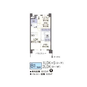 リフレ天満橋の間取り図