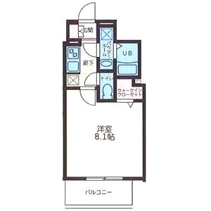 S-RESIDENCE西長堀の間取り図