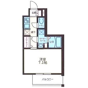 S-RESIDENCE西長堀の間取り図
