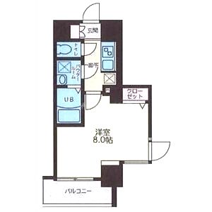 S-RESIDENCE西長堀の間取り図