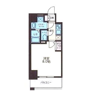S-RESIDENCE西長堀の間取り図